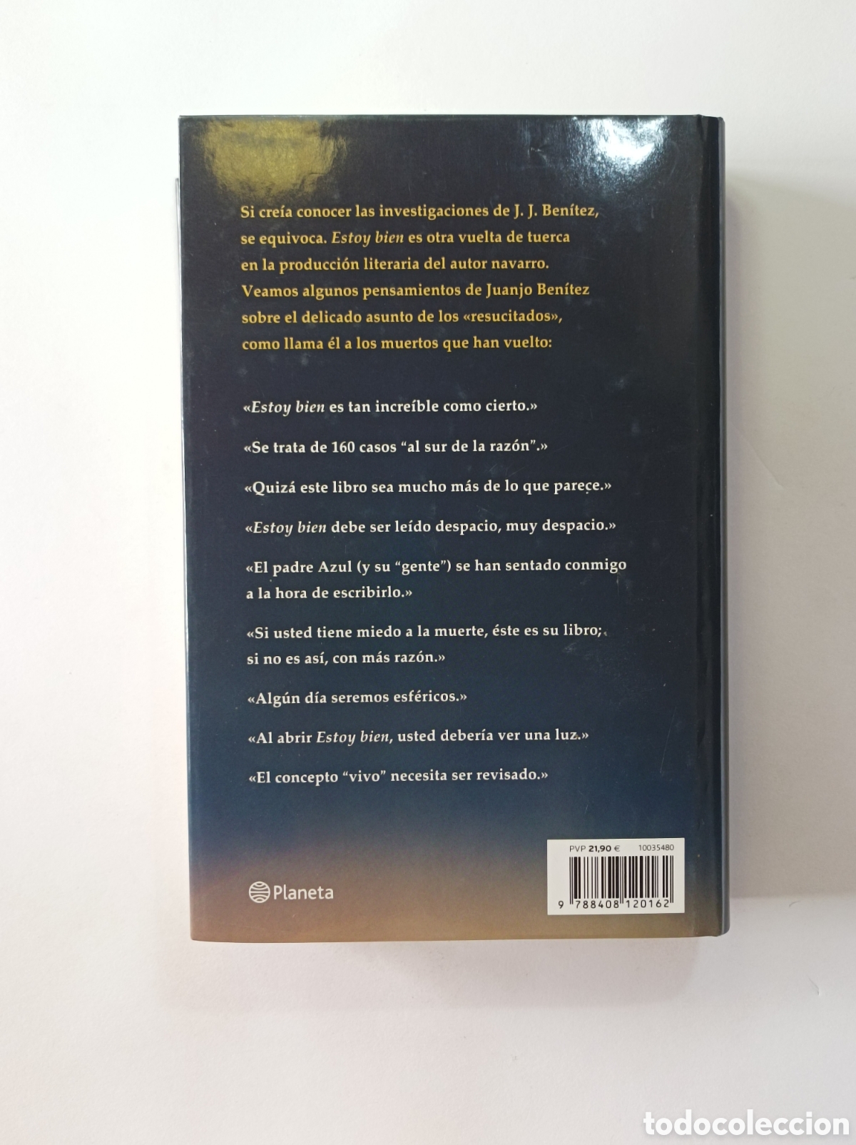 Libros: ESTOY BIEN. J.J. BEN&Iacute;TEZ. PLANETA. 2014. - Foto 3