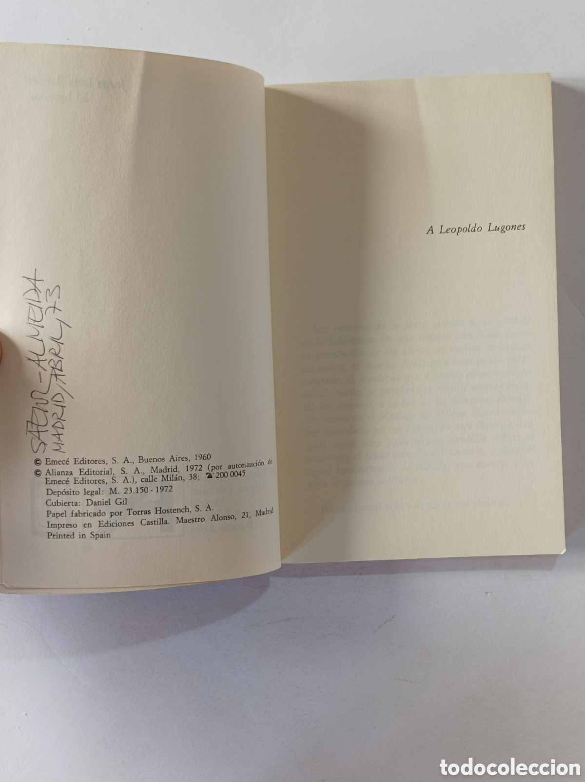 Libros: EL HACEDOR. JORGE LUIS BORGES. ALIANZA. EMECE. 1972. - Foto 2