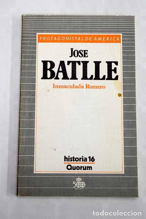 Libros: Jos&eacute; Batlle: Romero, Inmaculada.- Romero, Inmaculada - Foto 1