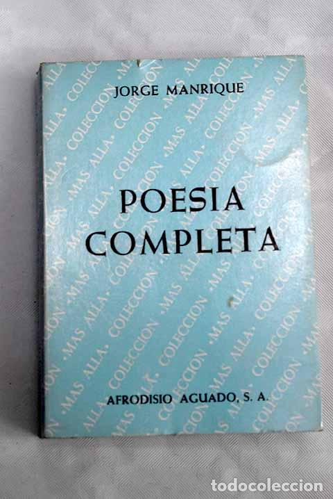 Libros: Poes&iacute;a completa: Manrique, Jorge.- Manrique, Jorge - Foto 1
