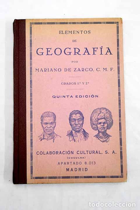 Libros: Elementos de geograf&iacute;a.- Zarco, Mariano de - Foto 1