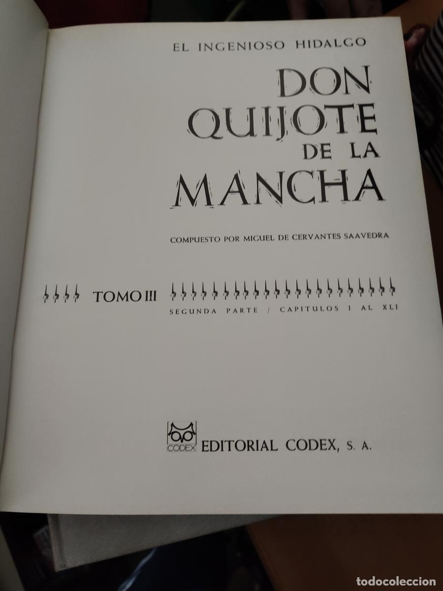 Libros: DON QUIJOTE DE LA MANCHA - 5 TOMOS - CODEX - Cervantes Saavedra, Miguel - Foto 2