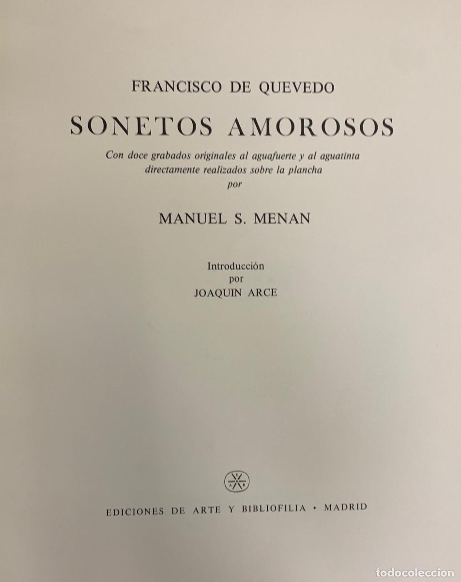 Libros: Sonetos amorosos - Quevedo, Francisco de - Foto 2