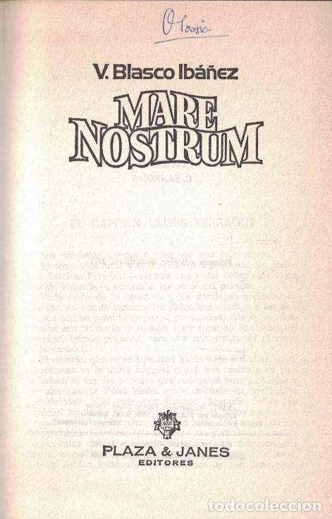 Libros: MARE NOSTUM. - Blasco Ib&aacute;&ntilde;ez. Vicente,