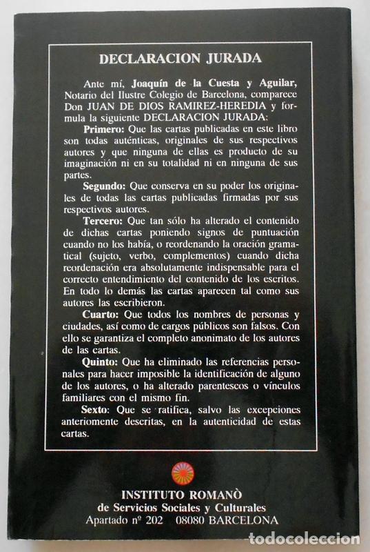 Libros: Cartas del pueblo gitano - Juan de Dios Ramirez-Heredia - Instituto Roman&ograve; - Foto 2