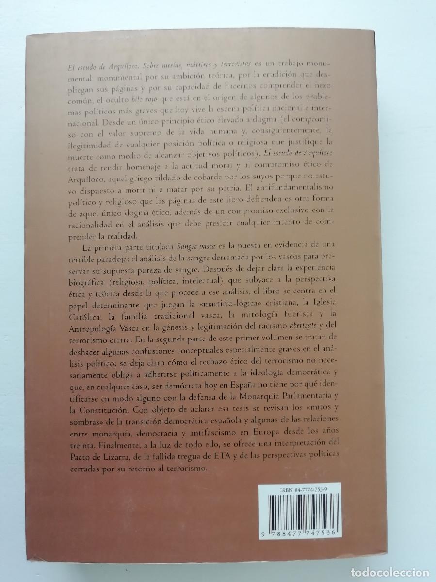 Libros: El escudo de Arqu&iacute;loco - Juan Aranzadi (2 vols.) - Foto 8