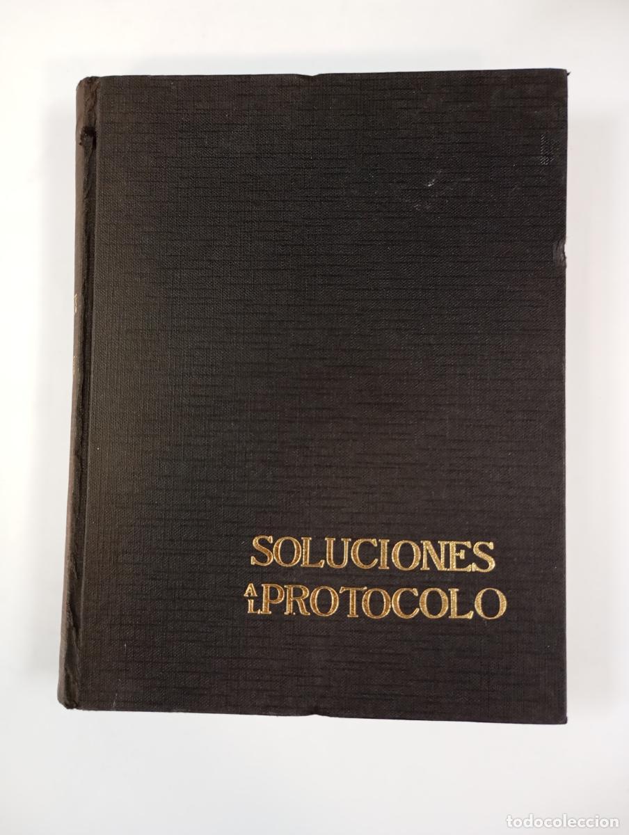 Libros: SOLUCIONES AL PROTOCOLO. - J.F. LIZCANO DE LA ROSA. TDK61 - Foto 1