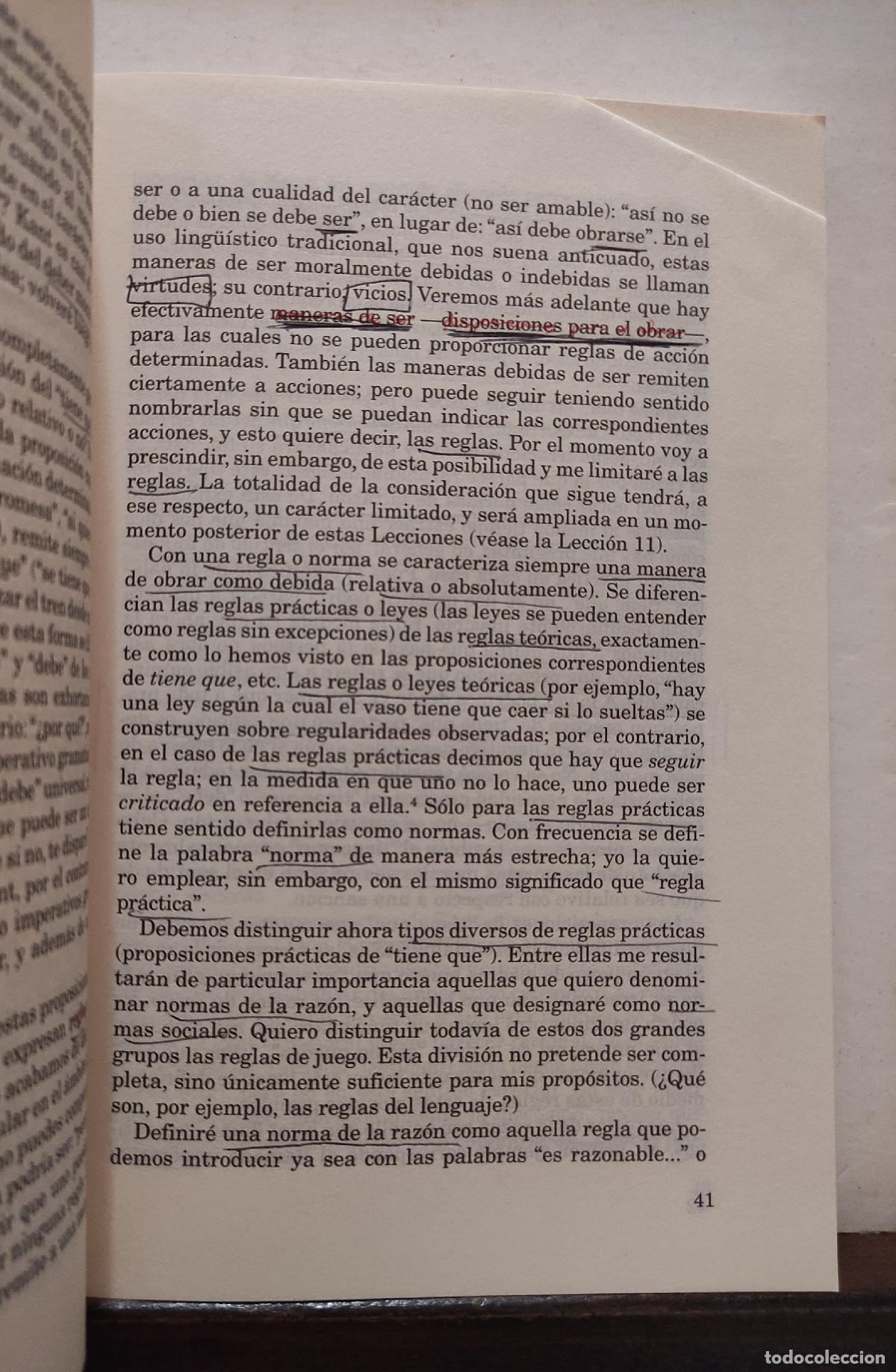 Libros: LECCIONES DE ETICA - ERNST TUGENDHAT - Foto 5