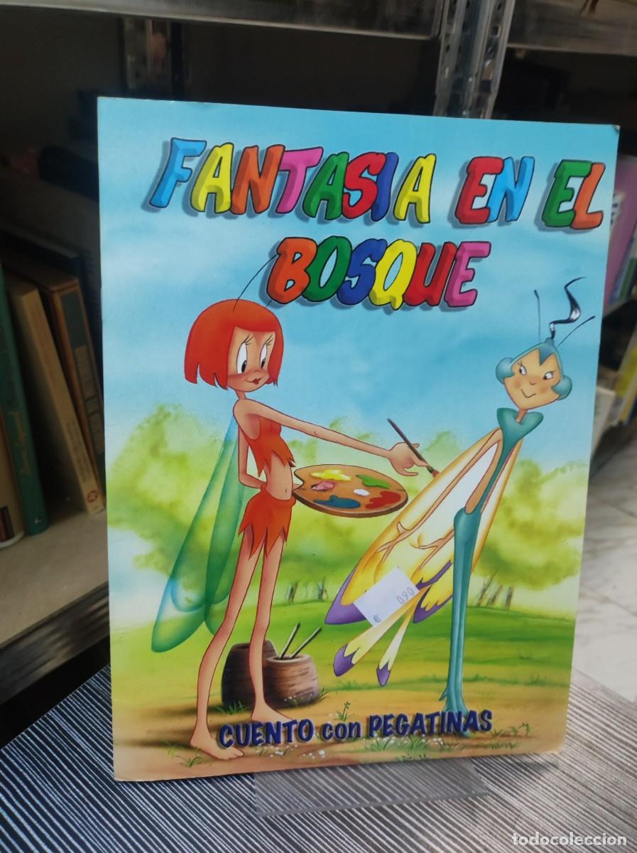 Libros: FANTASIA EN EL BOSQUE CUENTO CON PEGATINAS - Foto 1