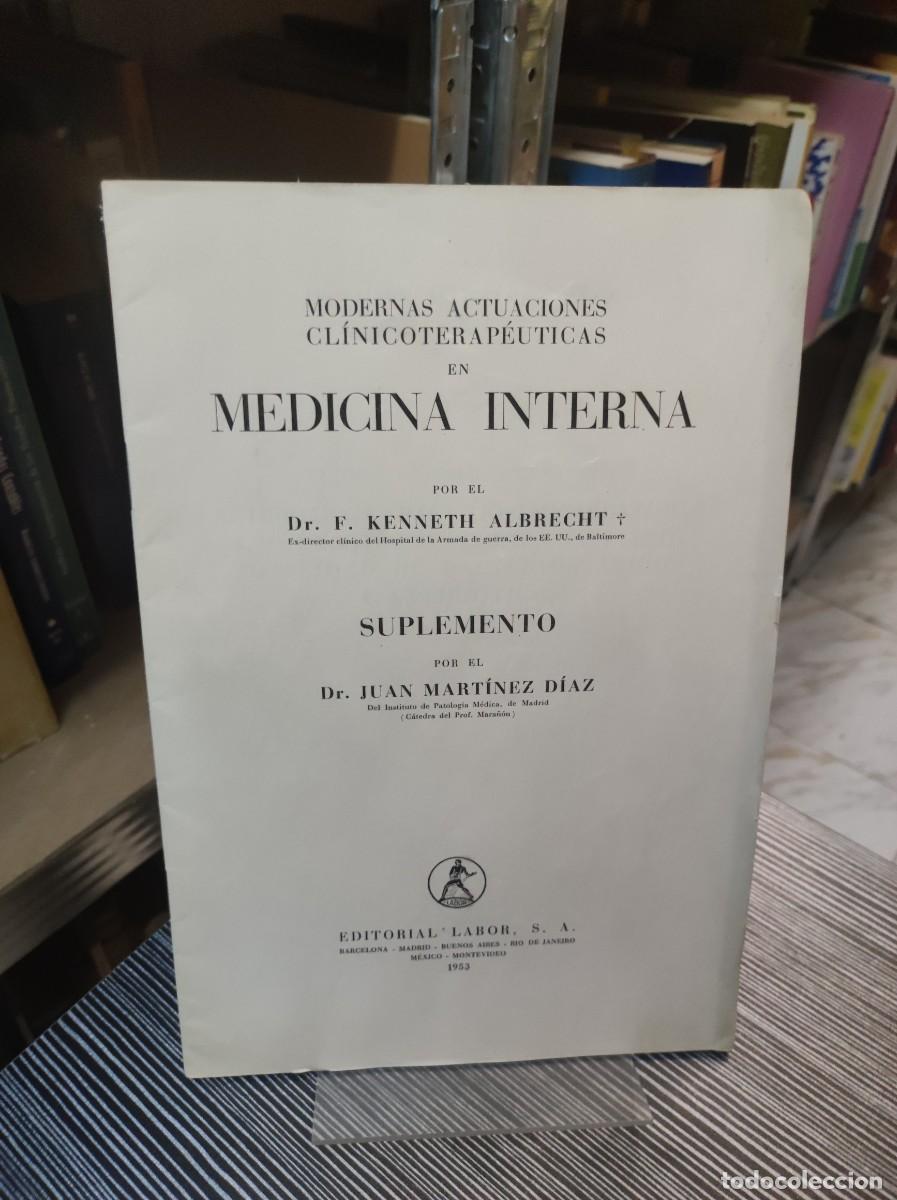 Livros em segunda m&atilde;o: MODERNAS ACTUACIONES CLINICOTERAPEUTICAS EN MEDICINA INTERNA SUPLEMENTO