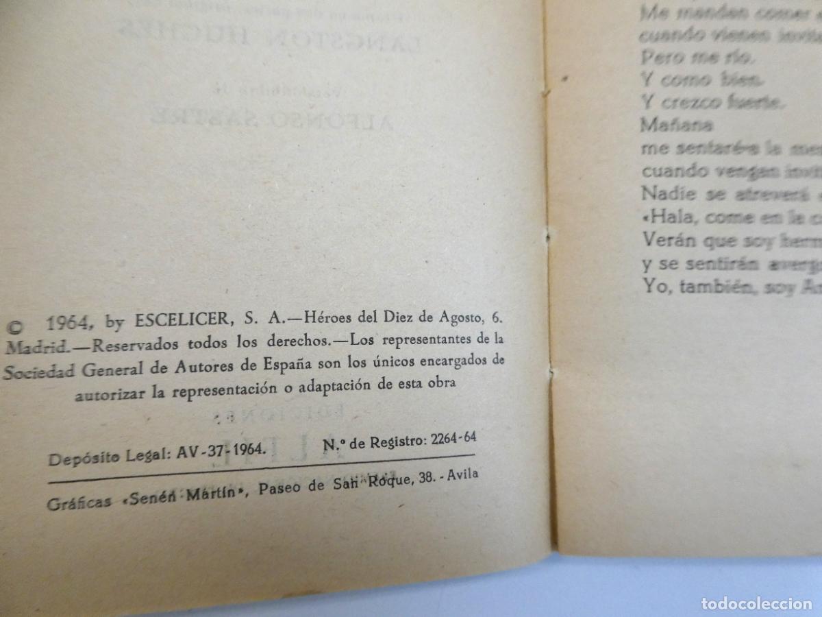 Libros: Mulato - Langston Hughes, 1964 - Foto 3