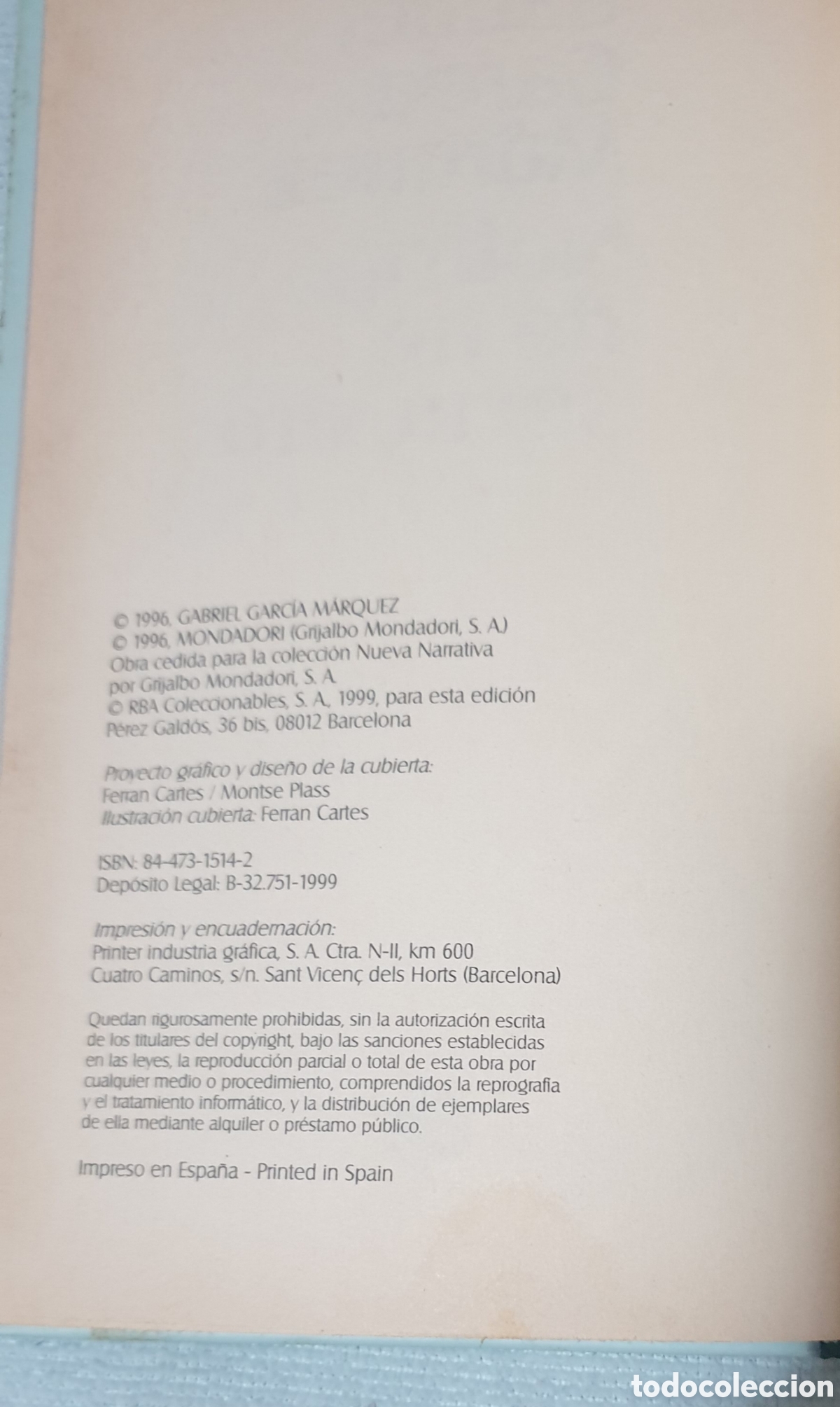 Libros: Noticia de un secuestro. Gabriel Garc&iacute;a M&aacute;rquez. - Foto 3