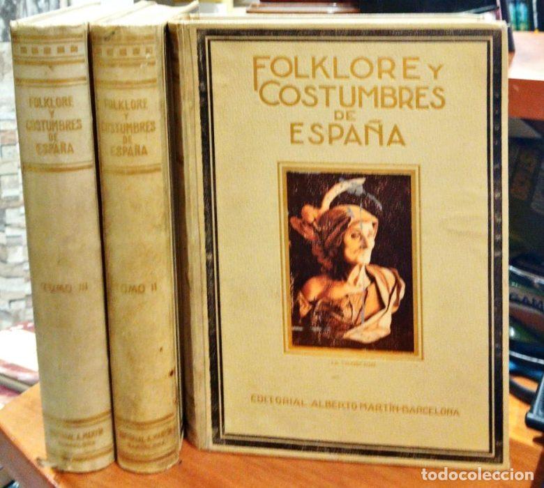 Libros: Folklore y costumbres de Espa&ntilde;a - VVAA - Foto 1