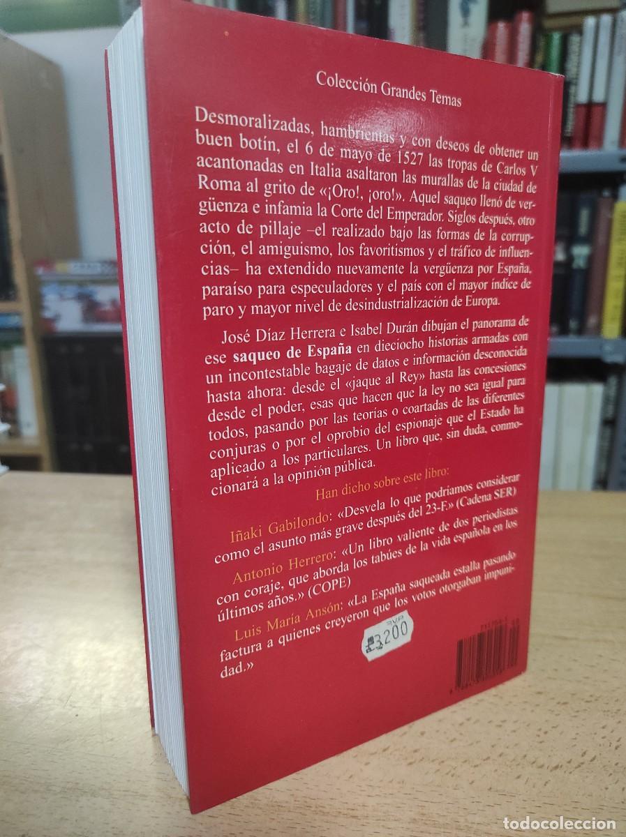 Libros: El saqueo de Espa&ntilde;a: D&iacute;az Herrera, Jos&eacute;. - Foto 4
