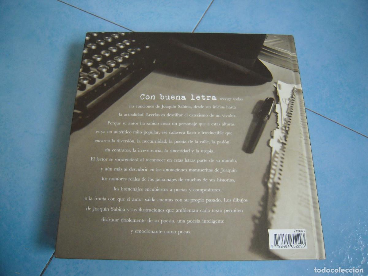 Libros: Con buena letra Joaqu&iacute;n Sabina - Foto 3