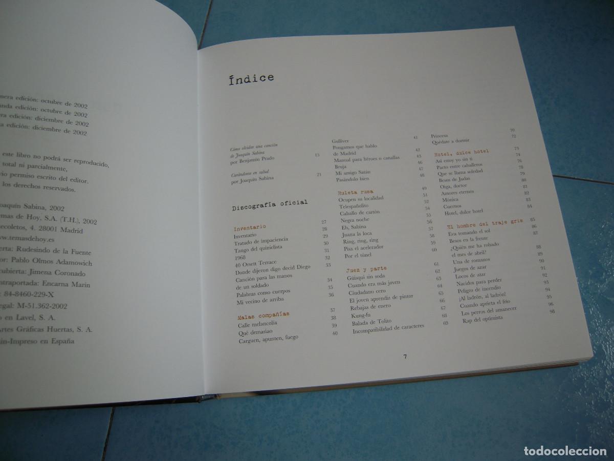 Libros: Con buena letra Joaqu&iacute;n Sabina - Foto 11