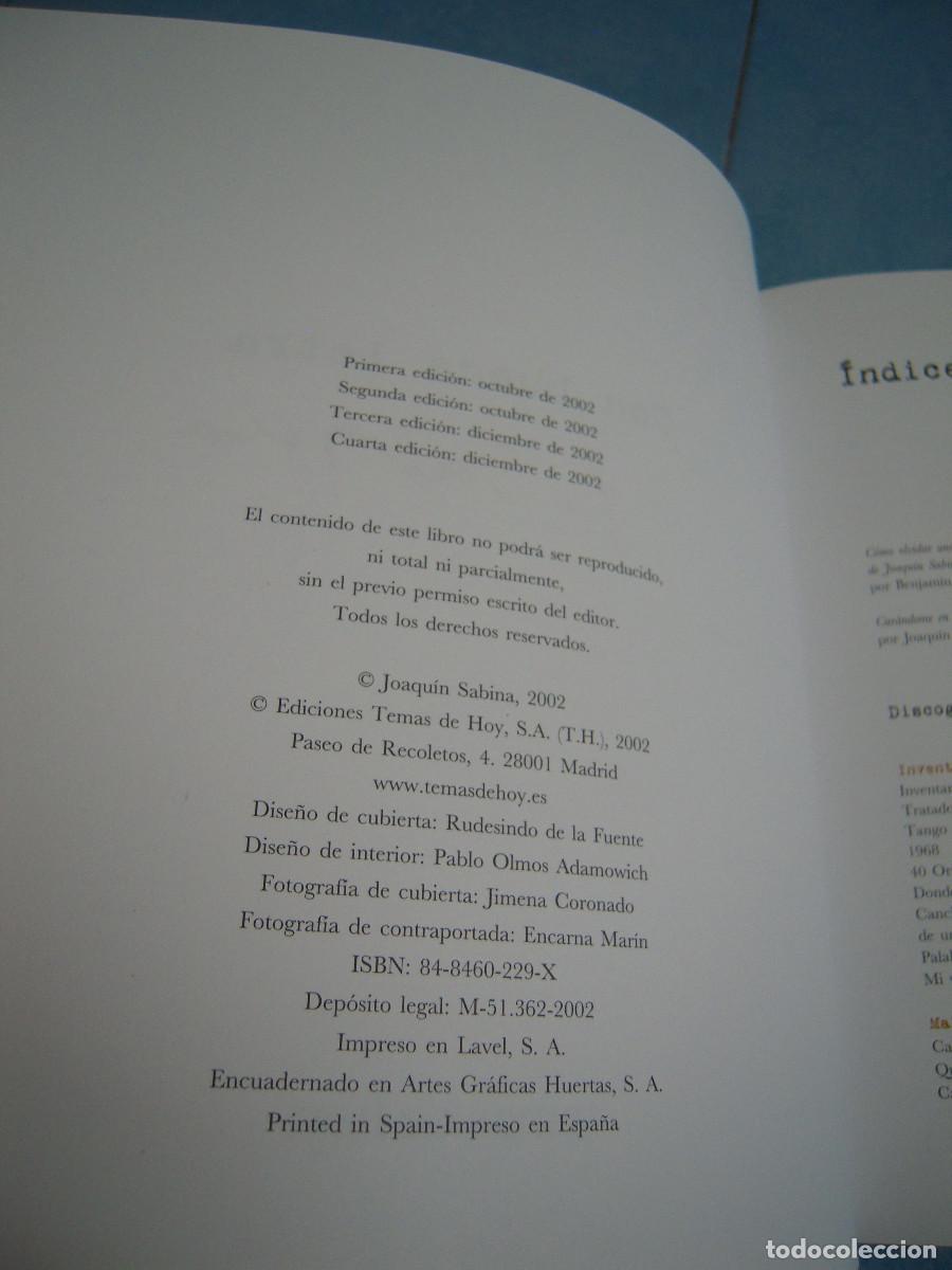 Libros: Con buena letra Joaqu&iacute;n Sabina - Foto 12