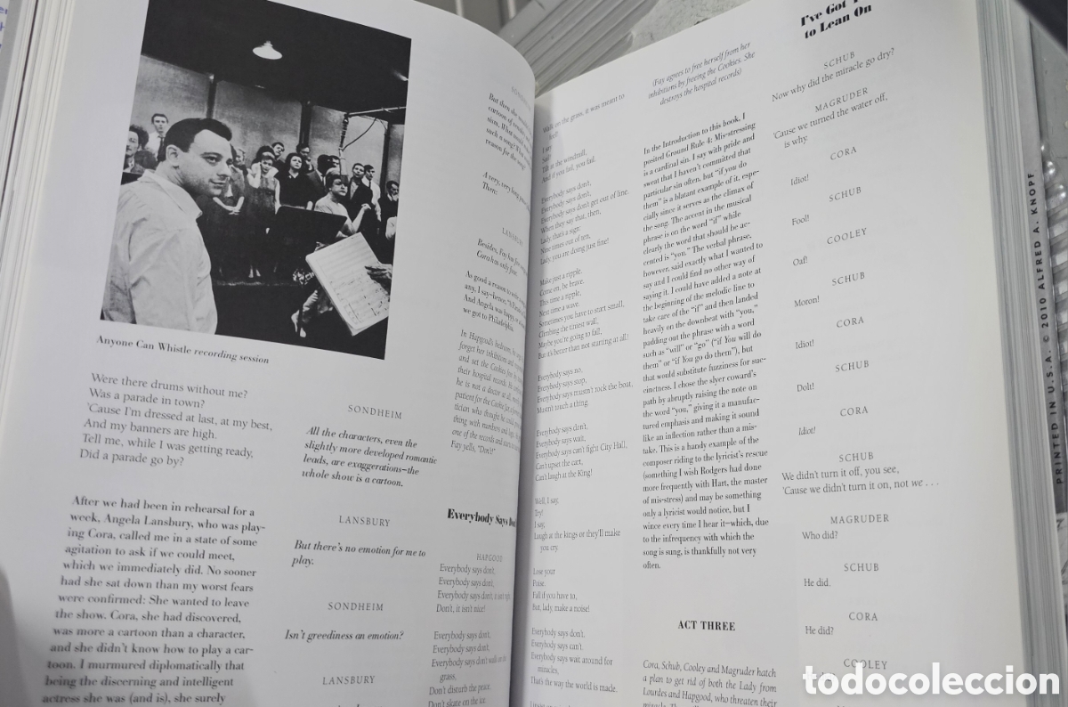 Libros: Stephen Sondheim. 1954- 1981 - Foto 4