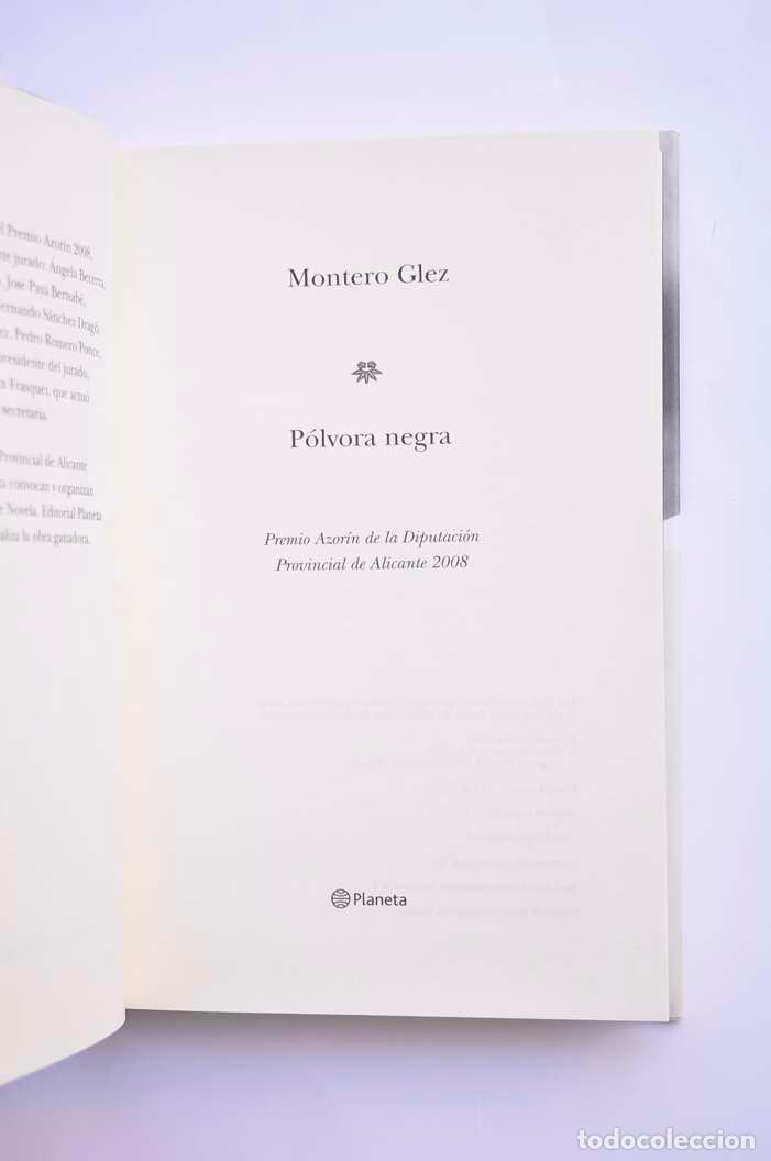 Libros: P&oacute;lvora negra - MONTERO GLEZ - Foto 3