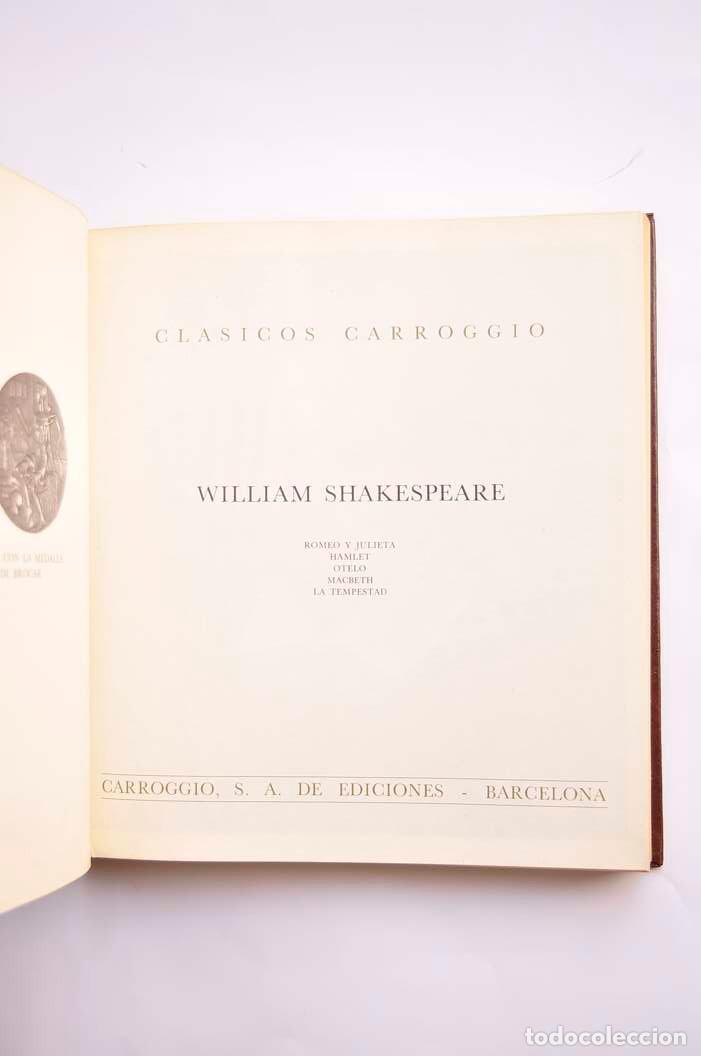 Libros: Romeo y Julieta - Hamlet - Otelo - Macbeth - La tempestad - SHAKESPEARE, William - Foto 2