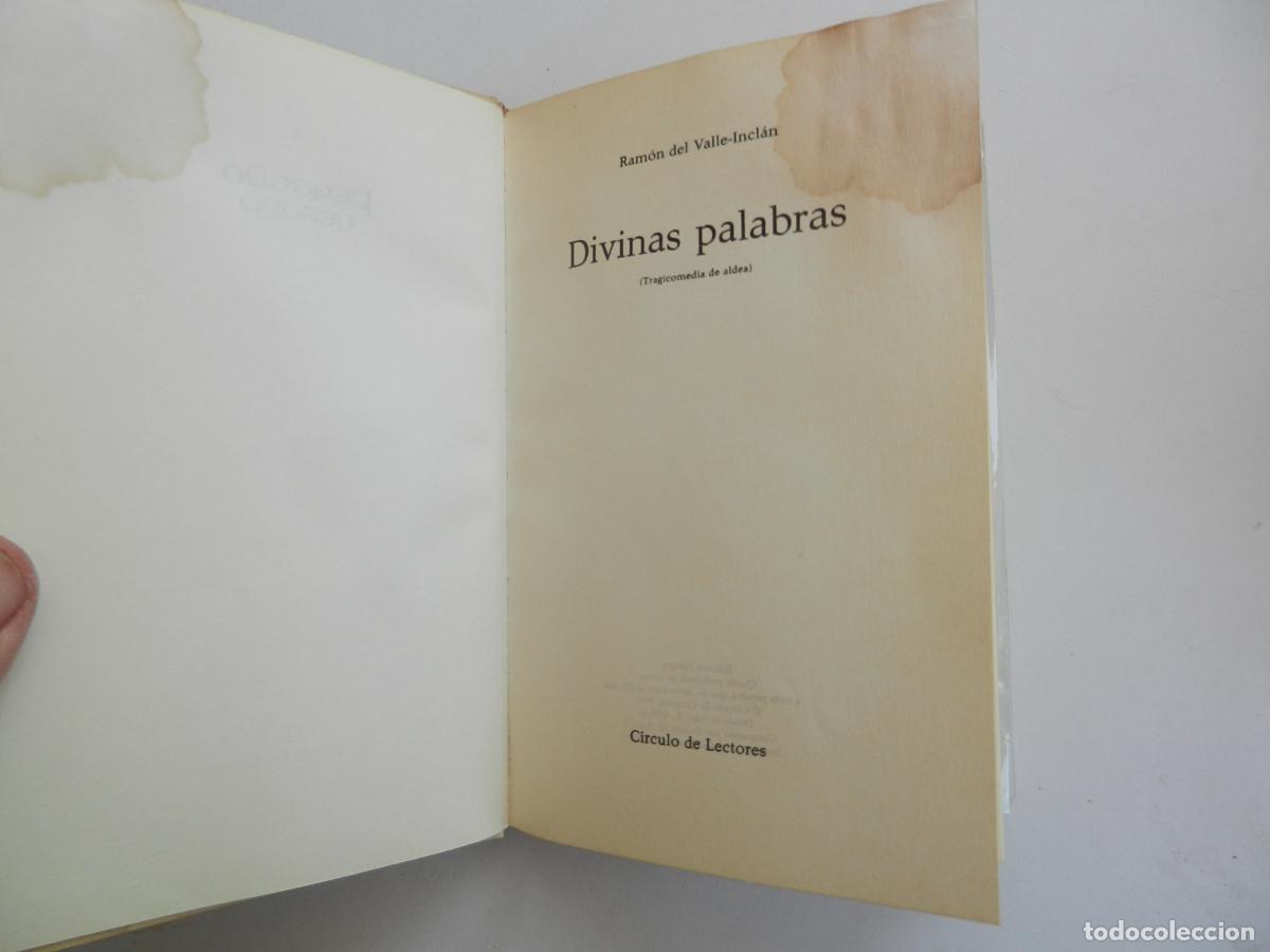 Libros: RAM&Oacute;N DEL VALLE-INCL&Aacute;N - DIVINAS PALABRAS - C&Iacute;RCULO DE LECTORES 1966. - Foto 1
