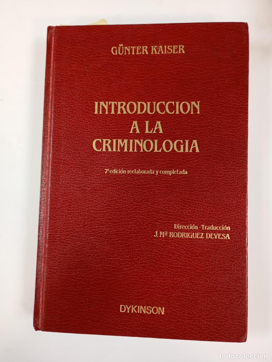 Libros: Introducci&oacute;n a la criminolog&iacute;a. - G&uuml;nter Kaiser. TDK954 - Foto 1