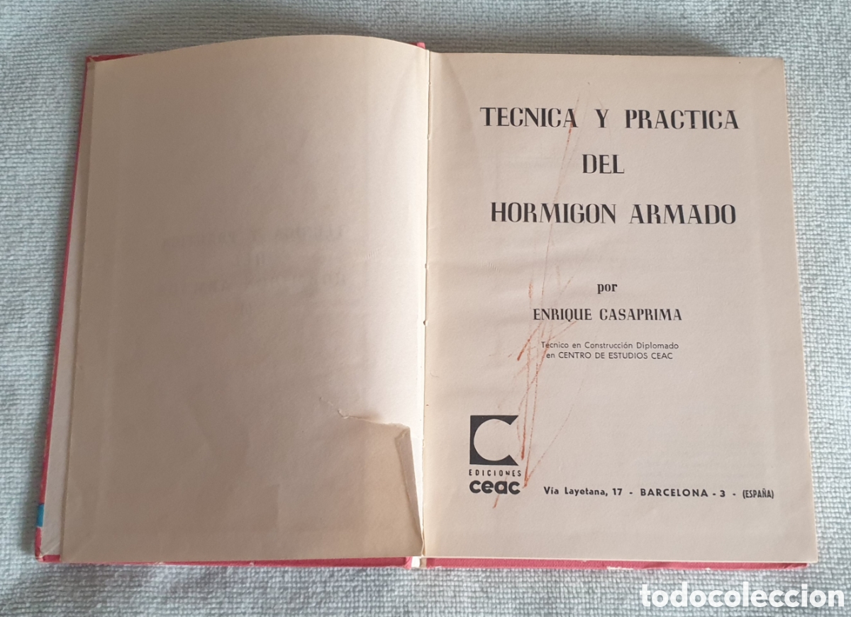 Libros: T&eacute;cnica y pr&aacute;ctica del hormig&oacute;n armado I. - Foto 6