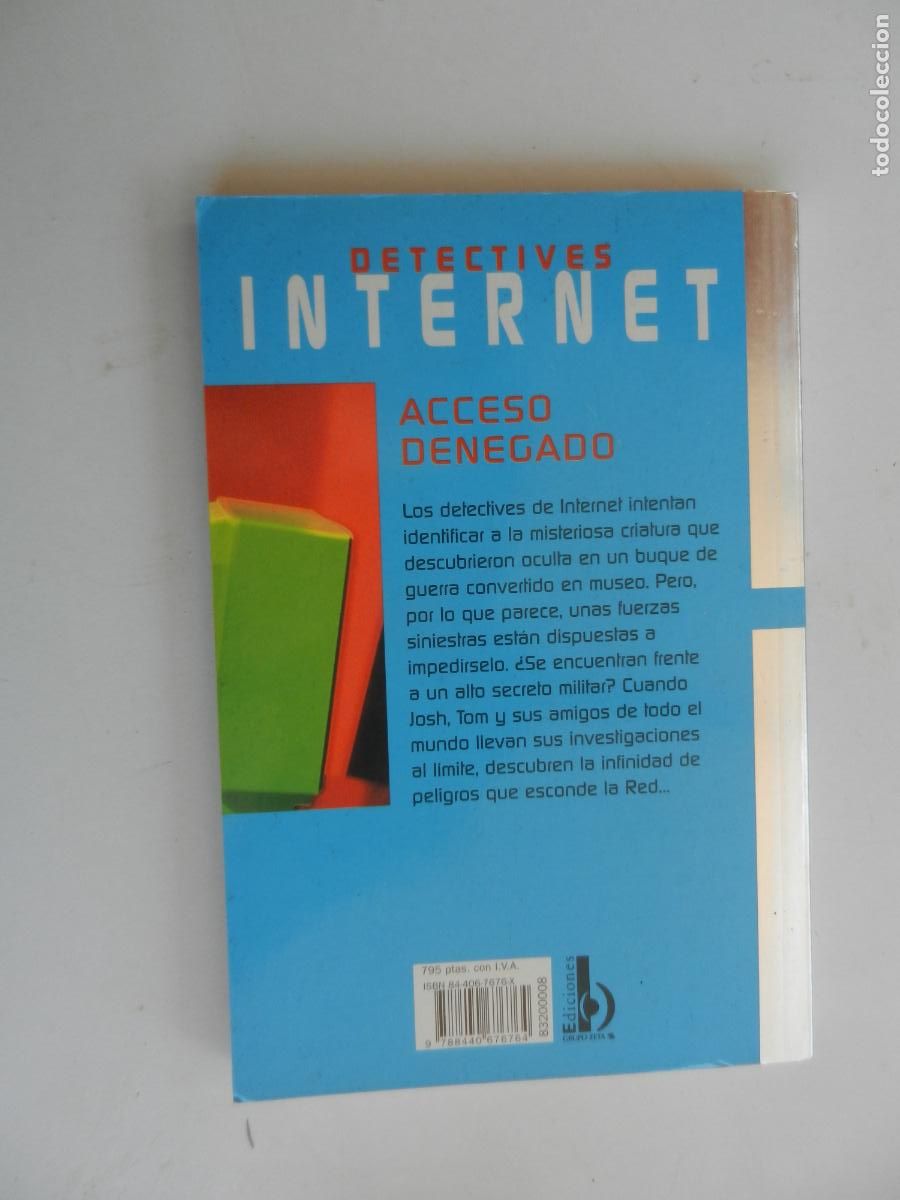 Libros: DETECTIVES INTERNET - ACCESO DENEGADO- MICHAEL COLEMAN - EDICIONES B 1&ordf; ED. 1997. - Foto 2