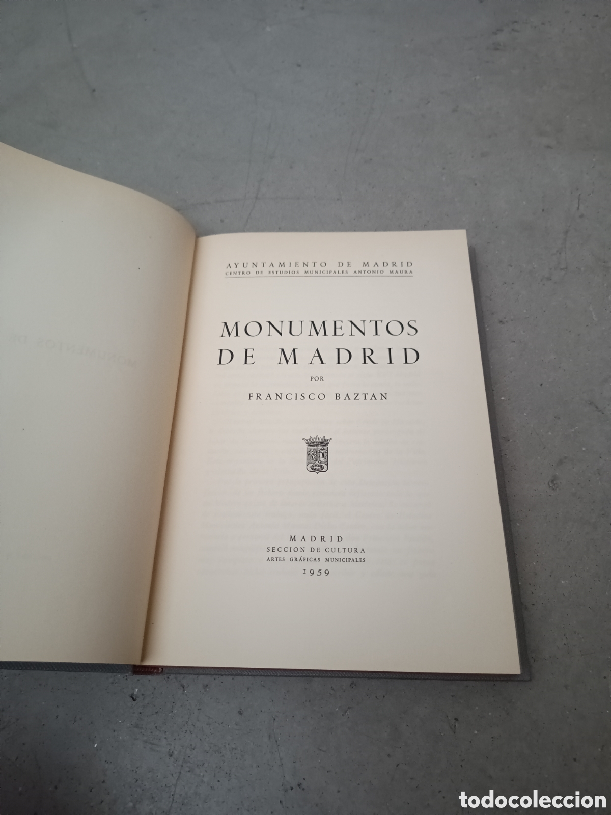 Libros: MONUMENTOS DE MADRID - FRANCISCO BAZTAN - 1959 - Foto 5