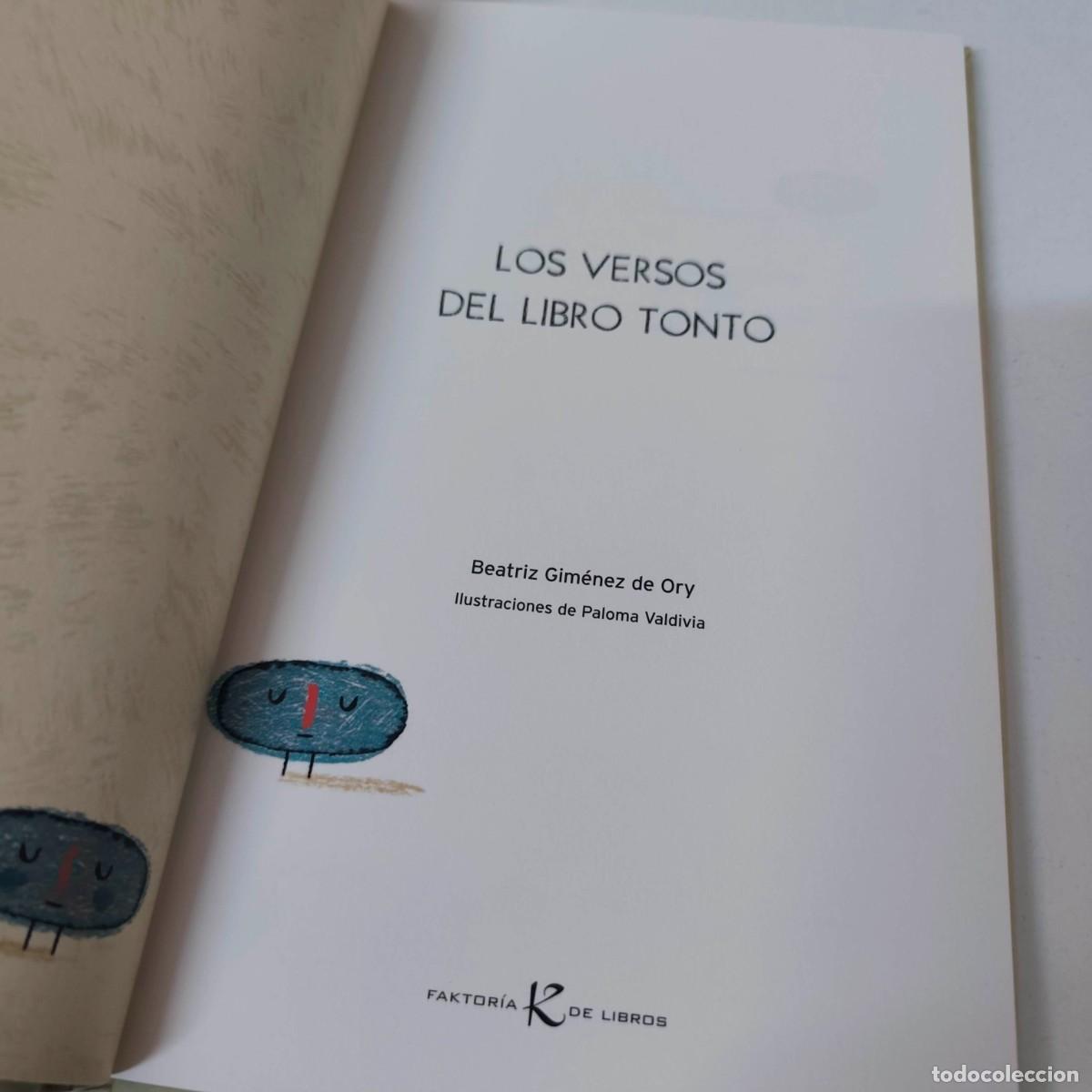 Libros: VERSOS DEL LIBRO TONTO - Foto 3
