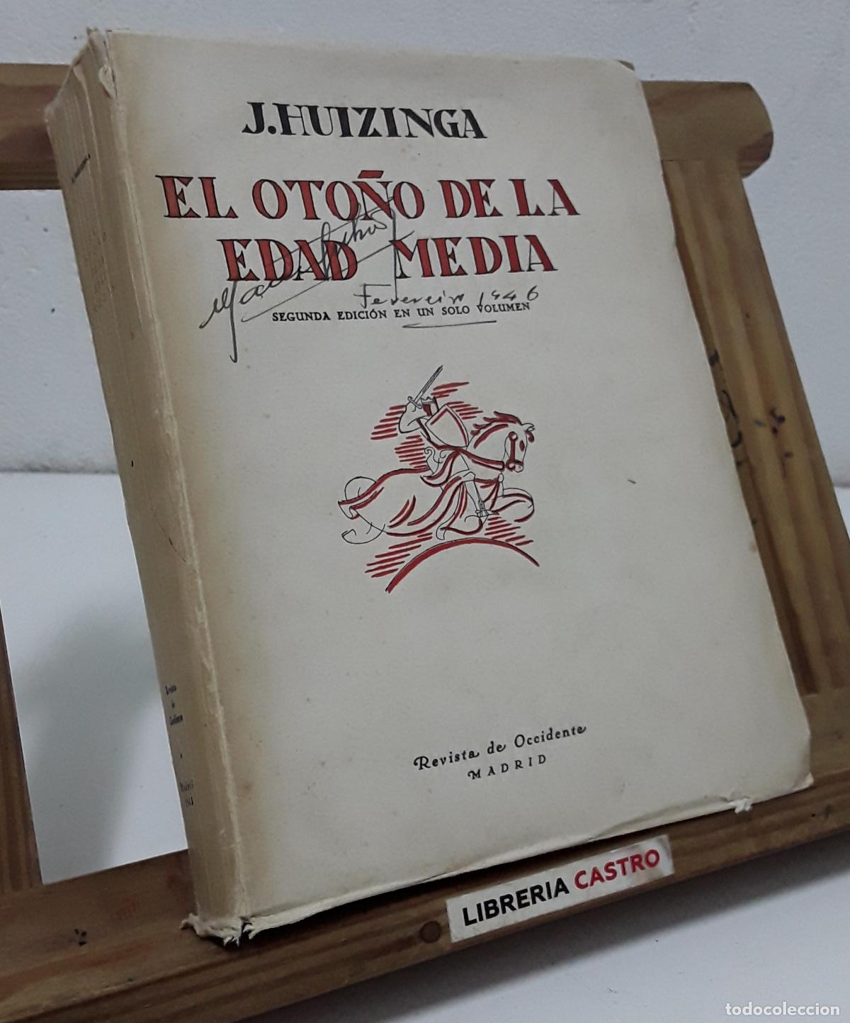 Libros: El Oto&ntilde;o de la Edad Media - J. Huizinga. - Foto 1