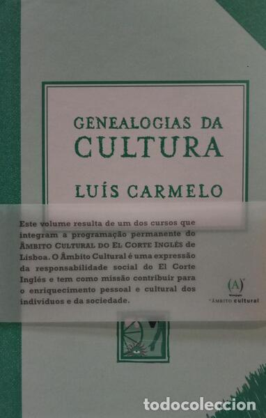 Libros: CARMELO. (Lu&iacute;s) - GENEALOGIAS DA CULTURA. - Foto 1