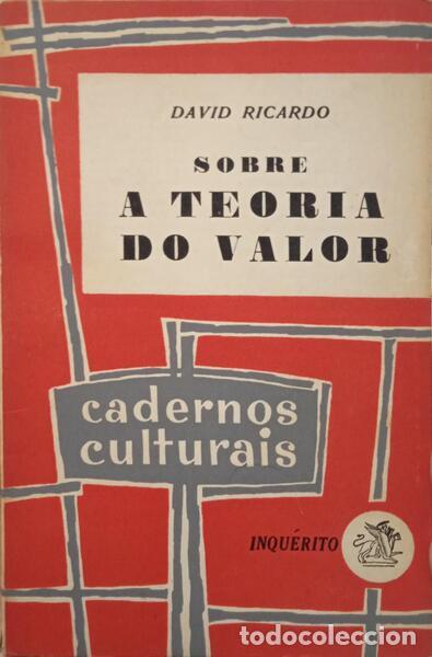 Libros: RICARDO. (David) - SOBRE A TEORIA DO VALOR. [2.&ordf; EDI&Ccedil;&Atilde;O.] - Foto 1