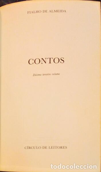 Libros: FIALHO DE ALMEIDA. (Jos&eacute; Valentim) - CONTOS. - Foto 1