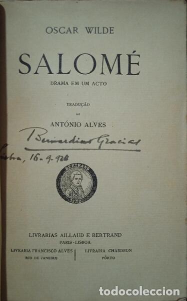 Libros: WILDE. (Oscar) - SALOM&Eacute;. - Foto 2