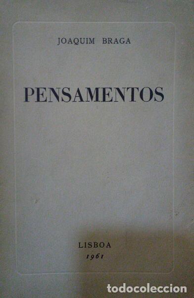 Libros: BRAGA. (Joaquim) - PENSAMENTOS. - Foto 1