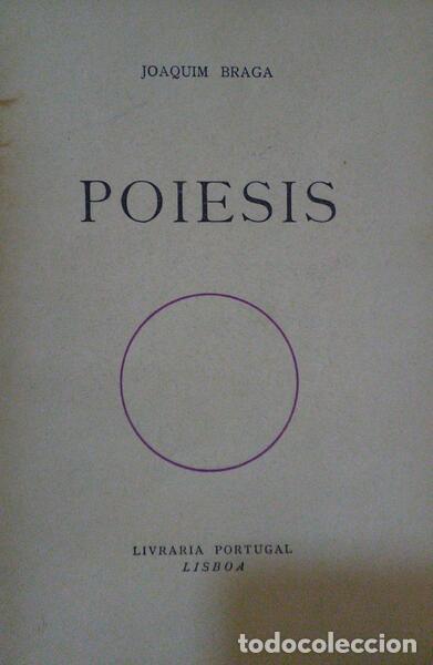 Libros: BRAGA. (Joaquim) - POIESIS. - Foto 1