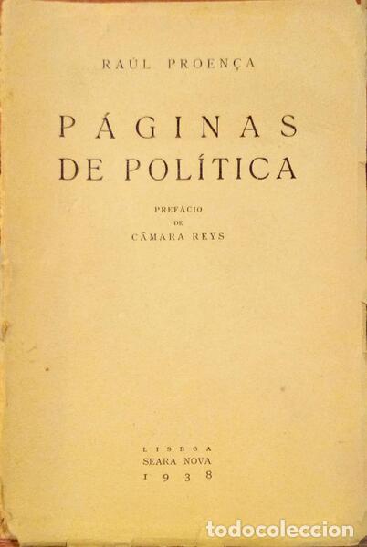 Libros: PROEN&Ccedil;A. (Ra&uacute;l) - P&Aacute;GINAS DE POL&Iacute;TICA. - Foto 1