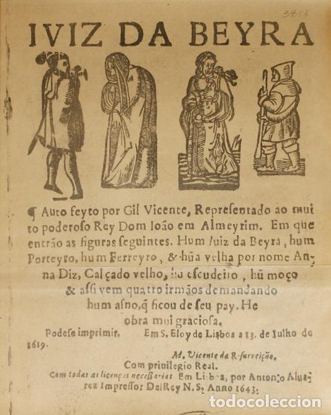 Libros: VICENTE. (Gil) - IVIZ DA BEYRA. [FAC-S&Iacute;MILE]. - Foto 1