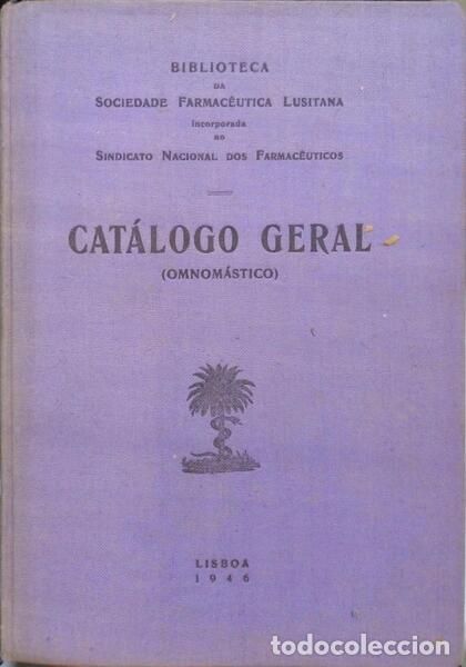 Libros: CAT&Aacute;LOGO GERAL (OMNOM&Aacute;STICO). - Foto 1