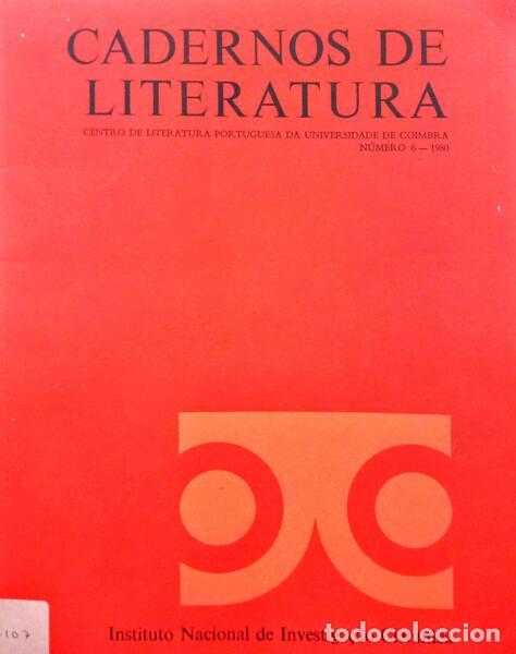Libros: CADERNOS DE LITERATURA, N.&ordm; 6, 1980. - Foto 1