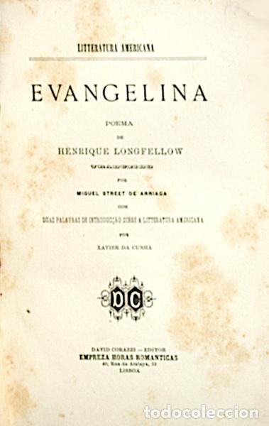 Libros: LONGFELLOW. (Henrique) - EVANGELINA. - Foto 1