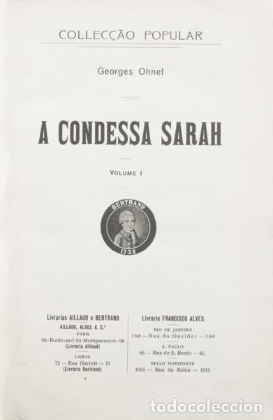 Libros: OHNET. (Georges) - A CONDESSA SARAH. - Foto 1