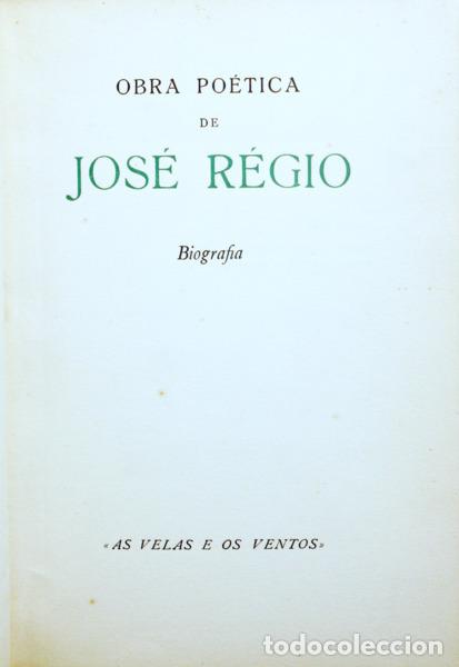 Libros: R&Eacute;GIO. (Jos&eacute;) - AS VELAS E OS VENTOS: BIOGRAFIA. - Foto 1