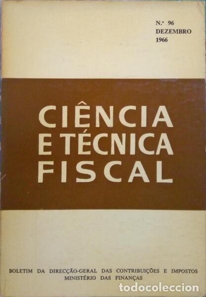 Libros: CI&Ecirc;NCIA E T&Eacute;CNICA FISCAL, N.&ordm; 96, DEZEMBRO 1966. - Foto 1