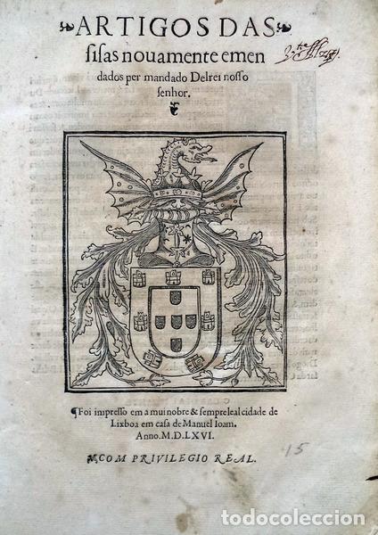 Libros: ARTIGOS DAS SISAS NOVAMENTE EMENDADOS - Foto 1