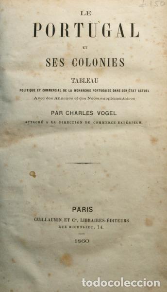 Libros: VOGEL. (Charles) - LE PORTUGAL ET SES COLONIES. - Foto 1