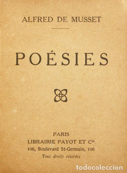 Libros: MUSSET. (Alfred) - PO&Eacute;SIES. - Foto 1