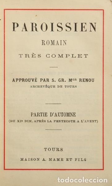 Libros: PAROISSIEN ROMAIN. - Foto 1