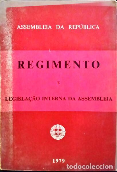 Libros: REGIMENTO E LEGISLA&Ccedil;&Atilde;O INTERNA DA ASSEMBLEIA. - Foto 1